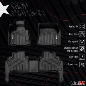 BMW X7 Floor Mats - Front + Rear - Omac - Texan - '19-'25